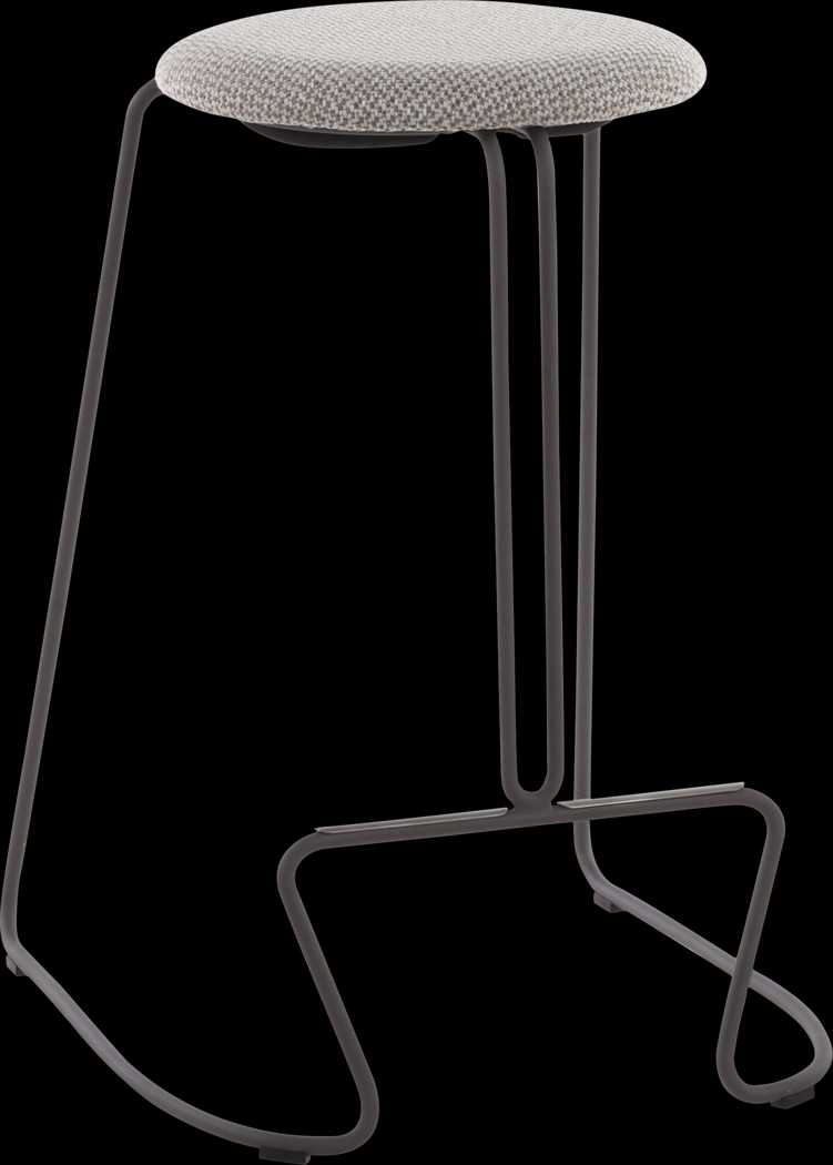 Bearslide III Light Gray Counter Height Stool, Set of 2 - Thumbnail - Image 2