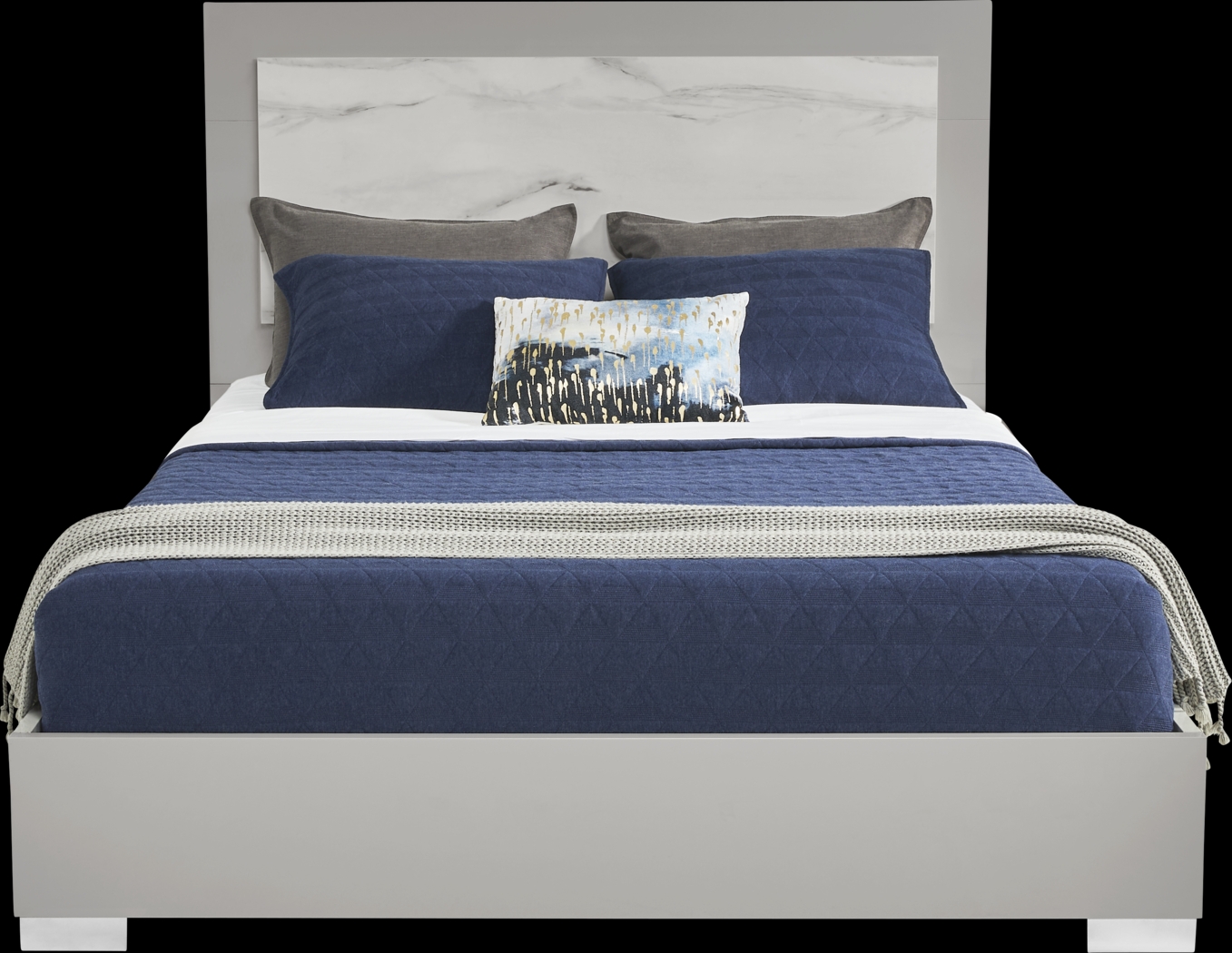 Beatrice Gray 5 Pc King Bedroom - Thumbnail - Image 3