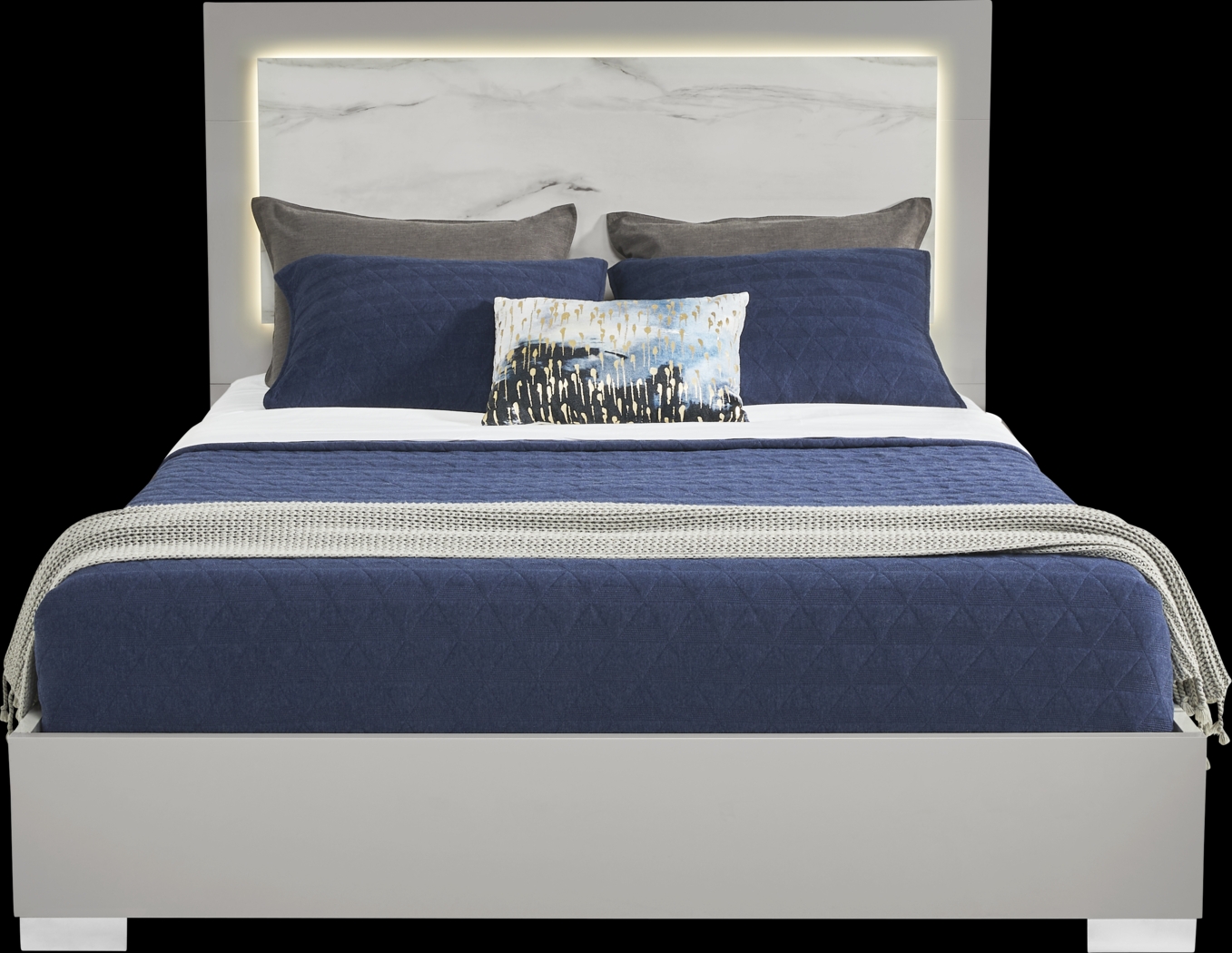 Beatrice Gray 5 Pc King Bedroom - Thumbnail - Image 2