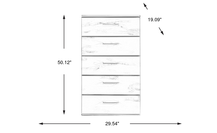 Dimension Image. Please refer to the Dimension Tab on this page for dimension details.