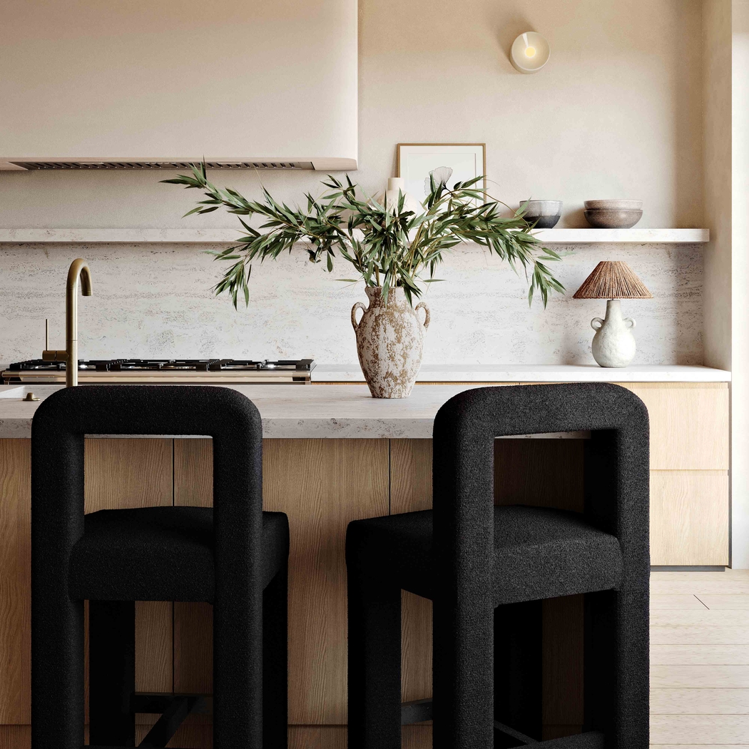 Beaudelaire Black Counter Height Stool - Thumbnail - Image 2