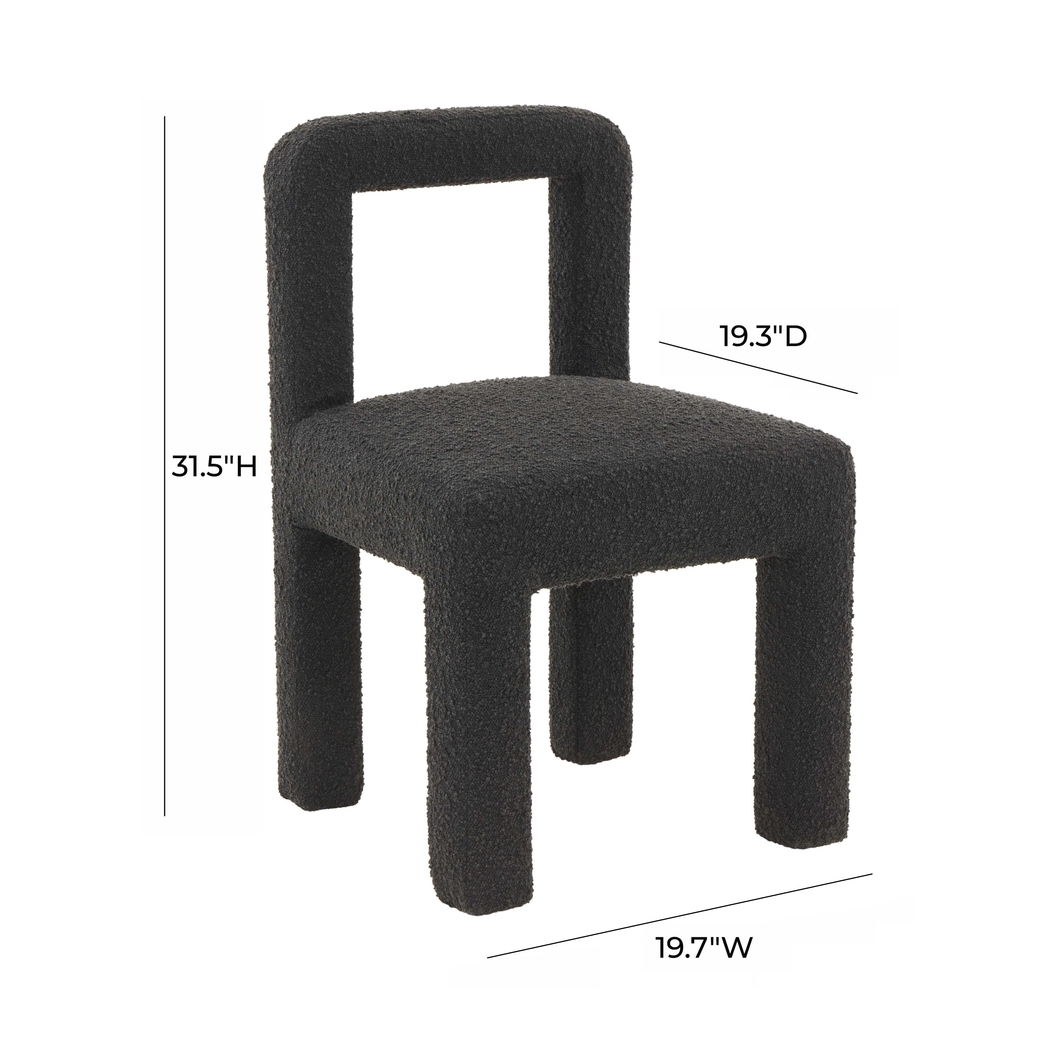 Beaudelaire Black Side Chair - Thumbnail - Image 8