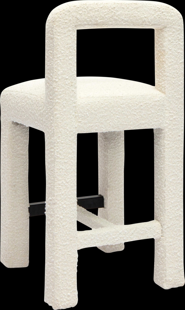 Beaudelaire Cream Counter Height Stool - Thumbnail - Image 4