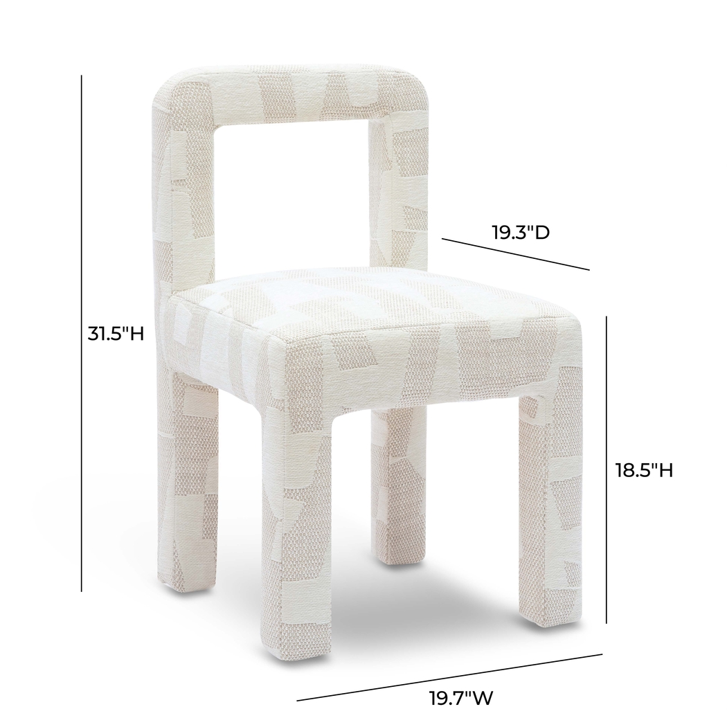Beaudelaire II Cream Dining Chair - Thumbnail - Image 6