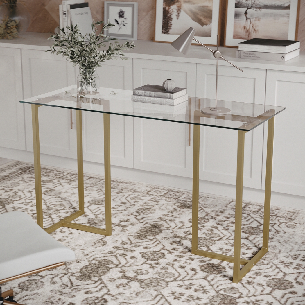 Beaufain Brass Office Table - Thumbnail - Image 4