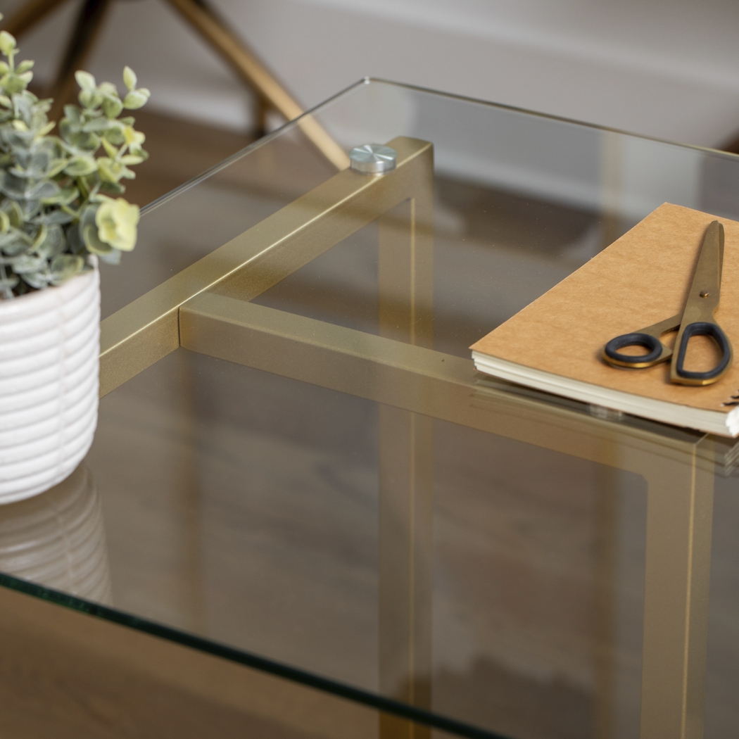 Beaufain Brass Office Table - Thumbnail - Image 5