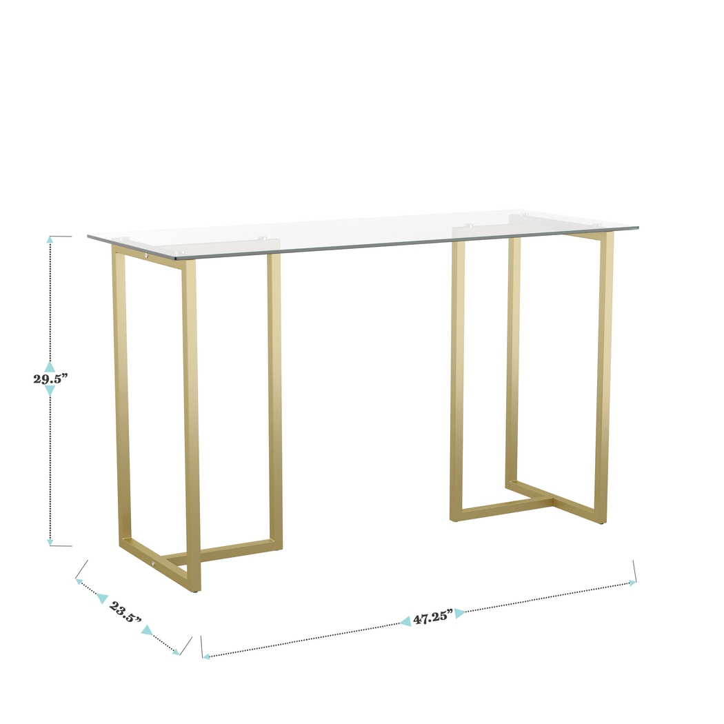 Beaufain Brass Office Table - Thumbnail - Image 10