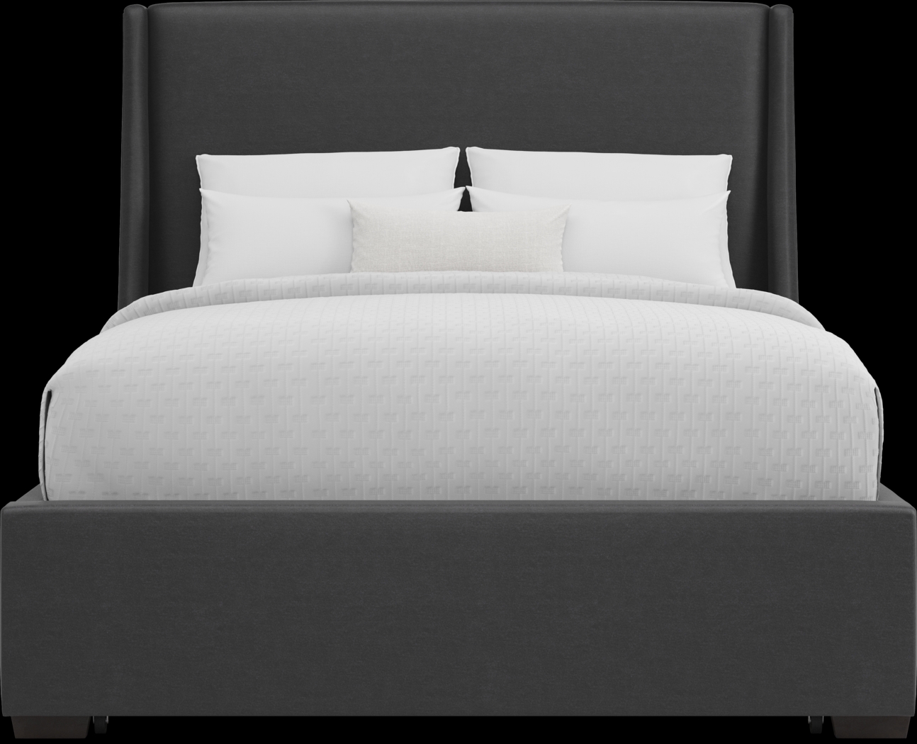 Beaufoy Graphite 3 Pc King Upholstered Complete Storage Bed - Thumbnail - Image 2