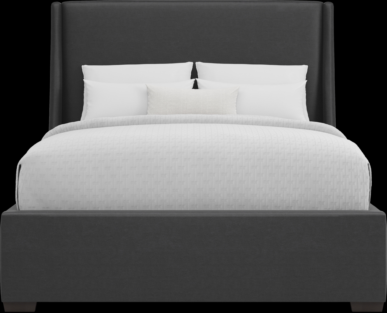 Beaufoy Graphite 3 Pc Queen Upholstered Bed - Thumbnail - Image 2