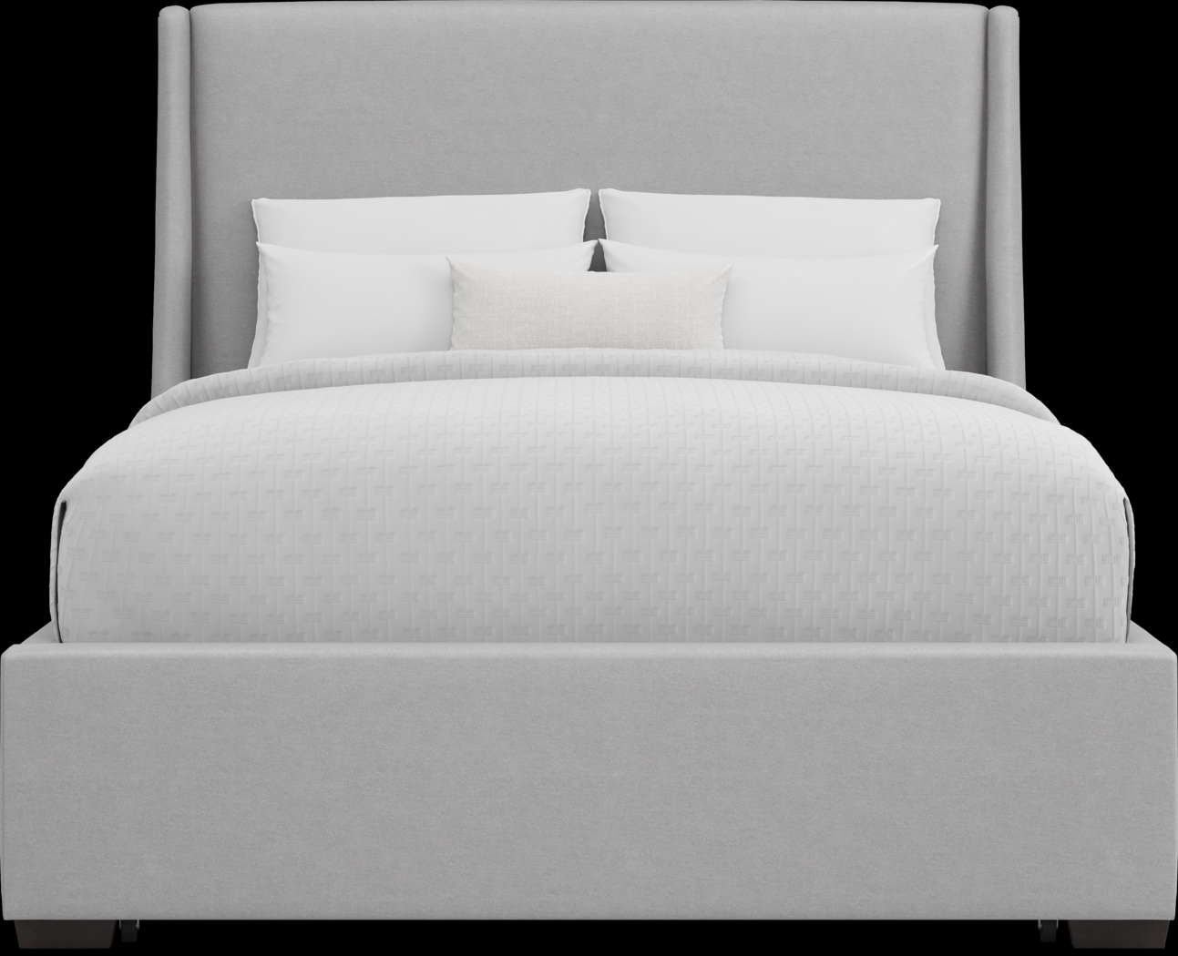 Beaufoy Gray 3 Pc King Upholstered Storage Bed - Thumbnail - Image 2