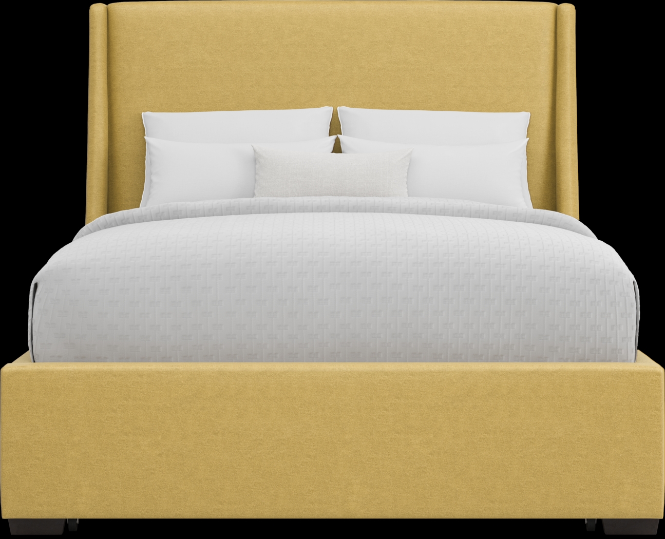 Beaufoy Yellow 3 Pc King Upholstered Storage Bed - Thumbnail - Image 2