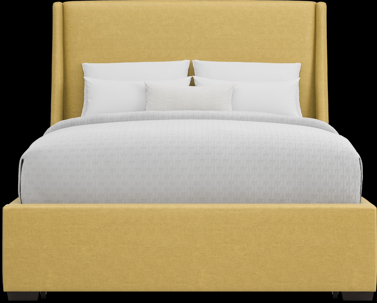 Beaufoy Yellow 3 Pc King Upholstered Complete Storage Bed - Thumbnail - Image 2