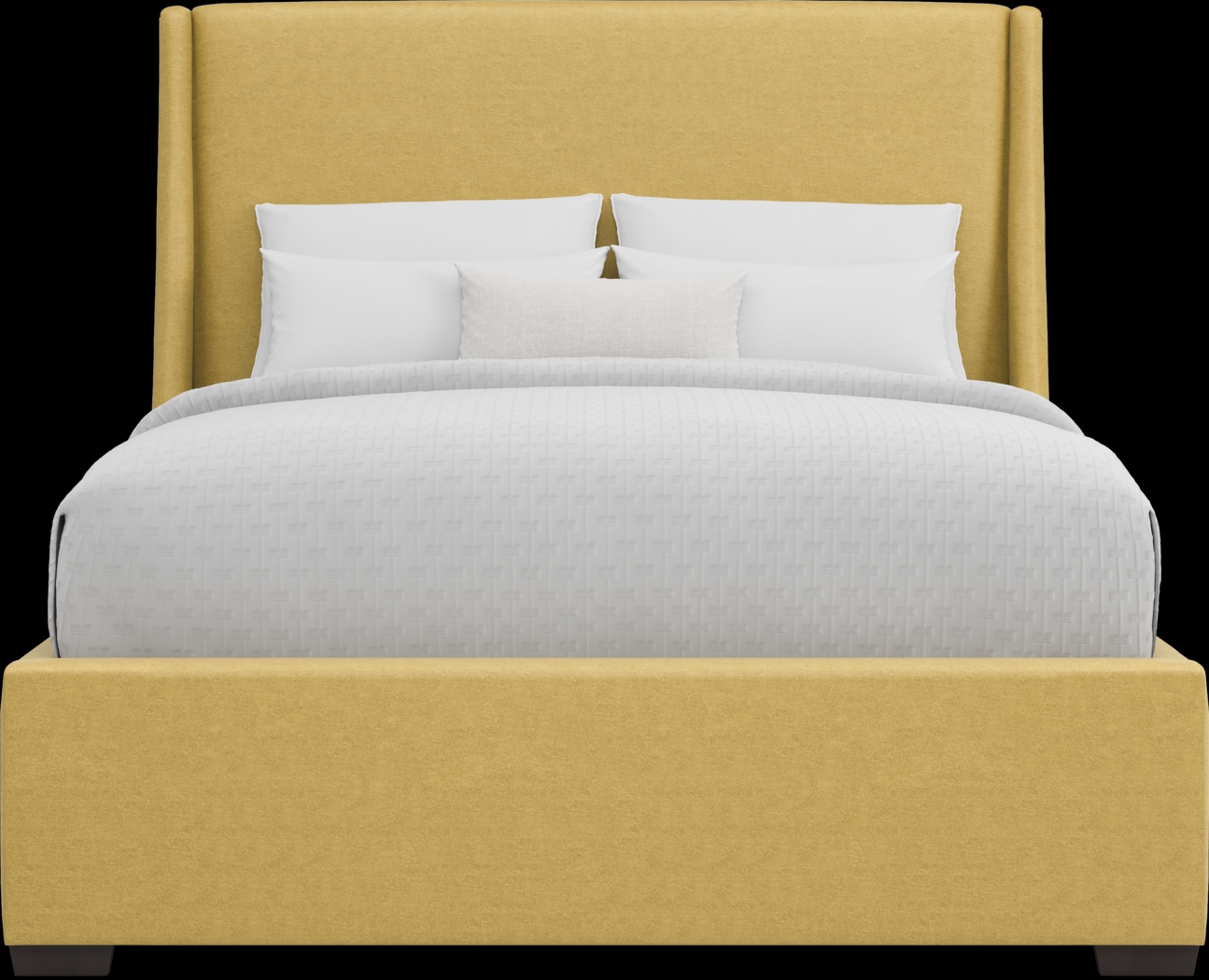 Beaufoy Yellow 3 Pc Queen Upholstered Bed - Thumbnail - Image 2