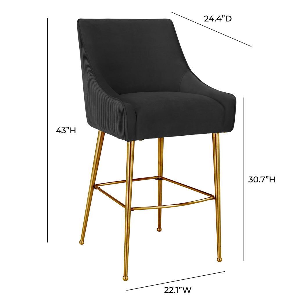 Beaulane I Black Barstool - Thumbnail - Image 6