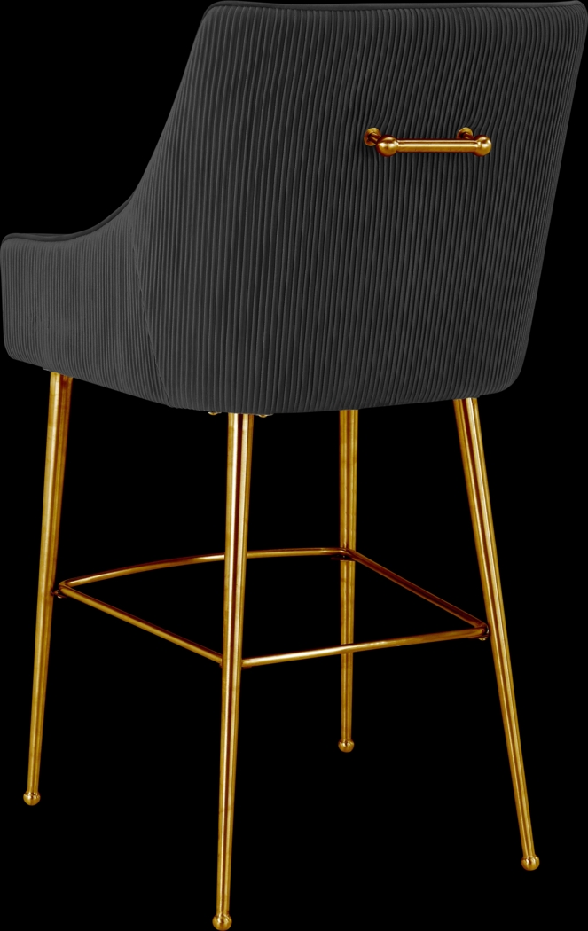 Beaulane I Black Counter Height Stool - Thumbnail - Image 3