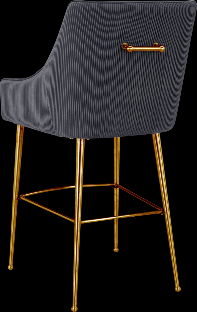 Beaulane I Dark Gray Counter Height Stool - Thumbnail - Image 3