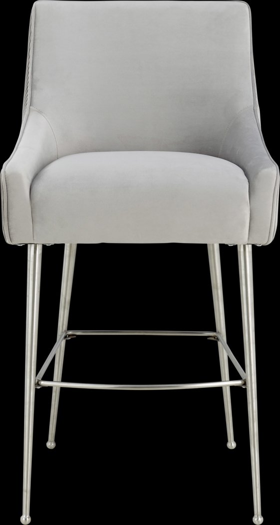 Beaulane II Light Gray Barstool - Thumbnail - Image 2