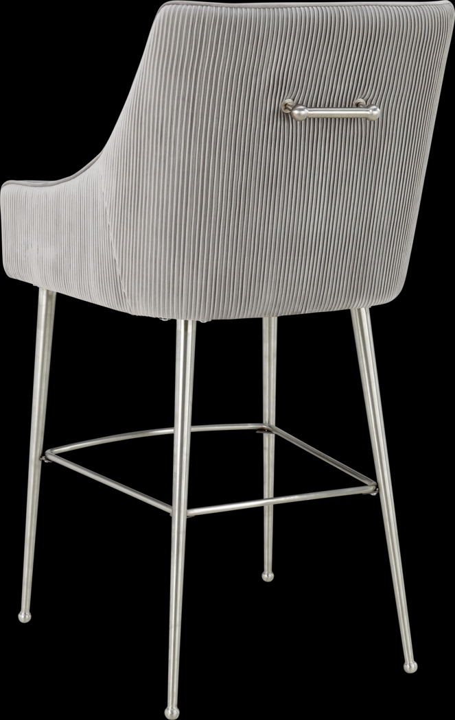 Beaulane II Light Gray Barstool - Thumbnail - Image 3
