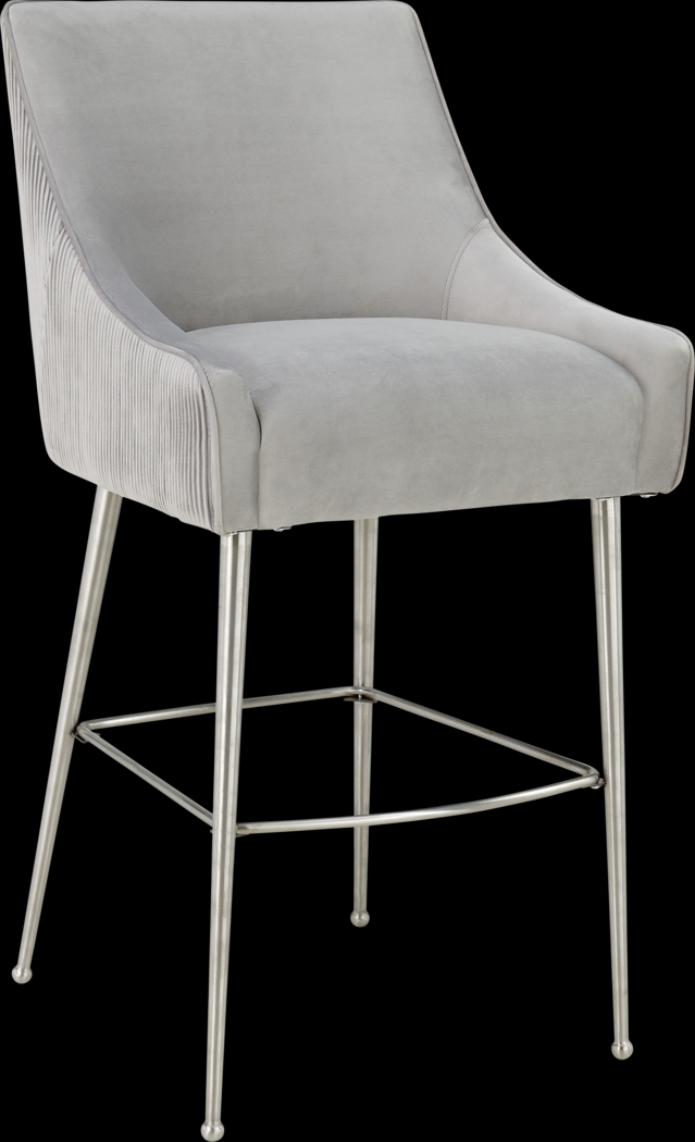 Beaulane II Light Gray Barstool - Thumbnail - Image 1