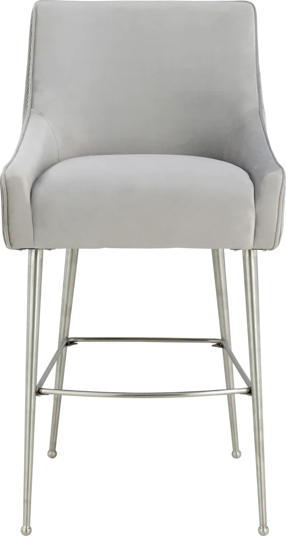 Beaulane II Light Gray Counter Height Stool - Thumbnail - Image 2