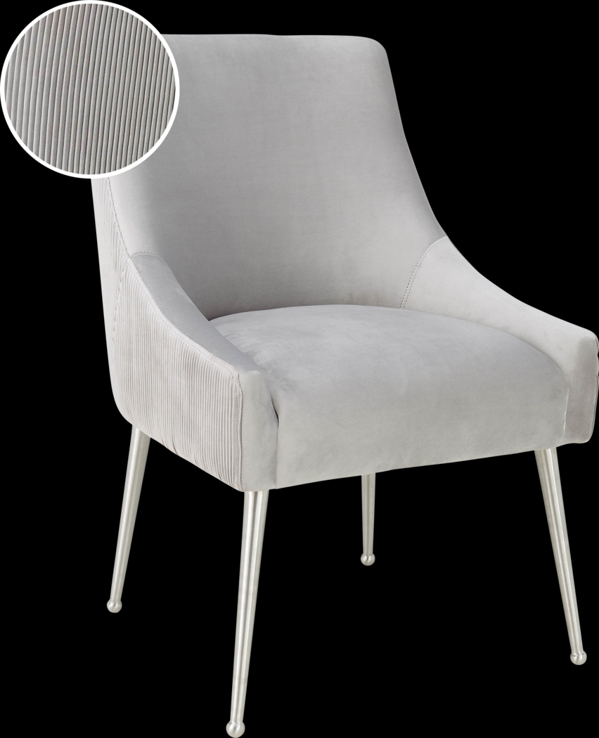 Beaulane II Light Gray Side Chair - Thumbnail - Image 5
