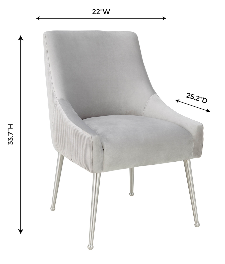 Beaulane II Light Gray Side Chair - Thumbnail - Image 8
