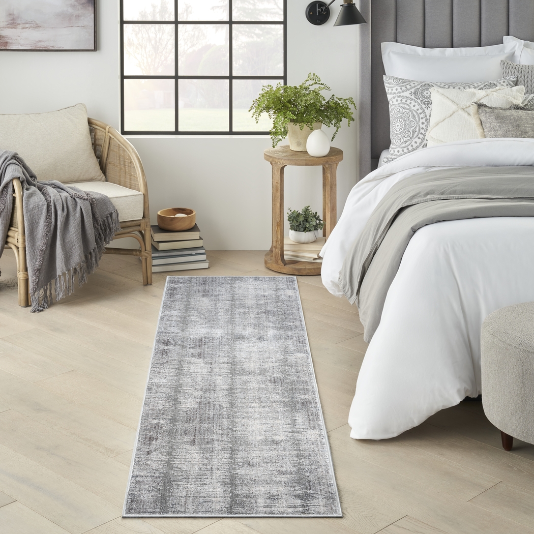 Beausir Gray 2'2 x 8' Runner Rug - Thumbnail - Image 2
