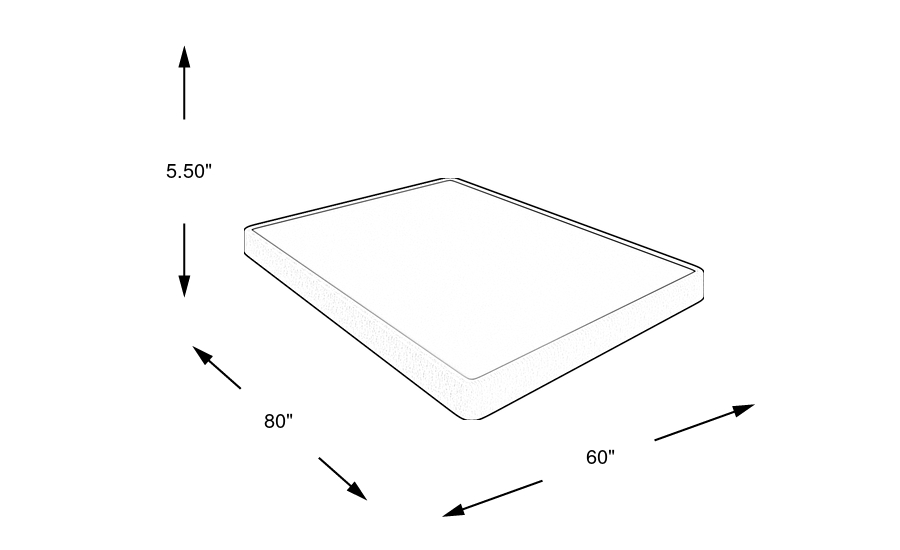 Dimension Image. Please refer to the Dimension Tab on this page for dimension details.