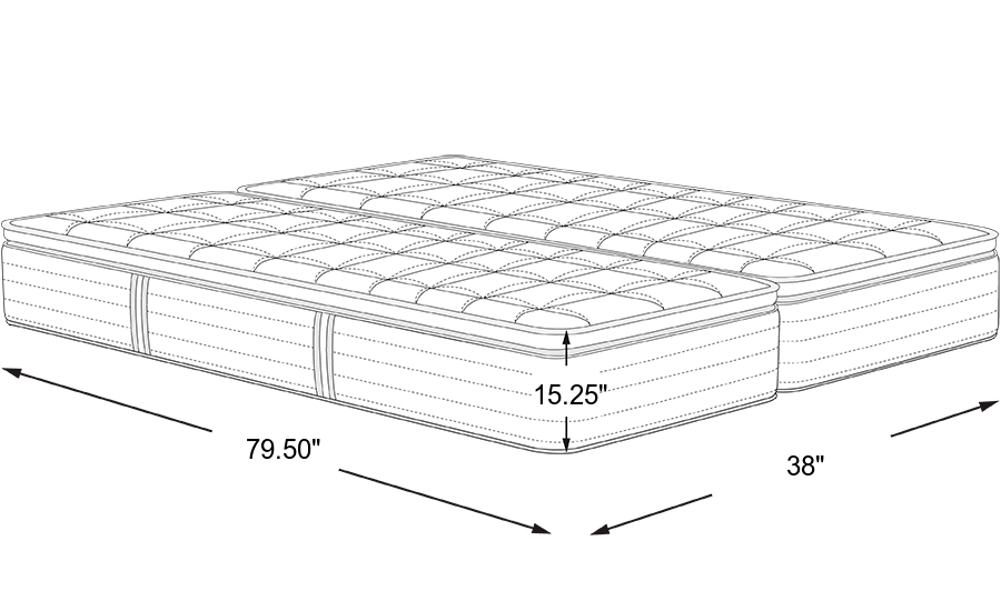 Dimension Image. Please refer to the Dimension Tab on this page for dimension details.