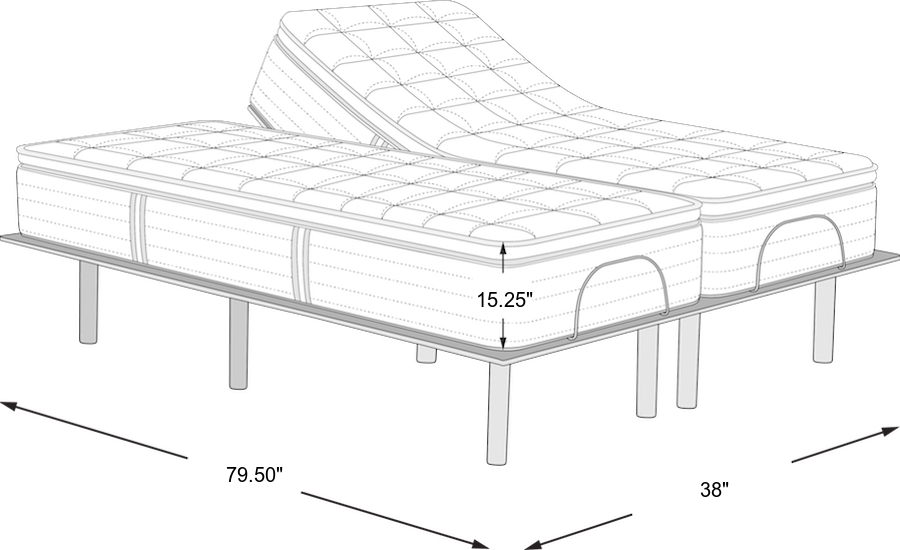 Dimension Image. Please refer to the Dimension Tab on this page for dimension details.