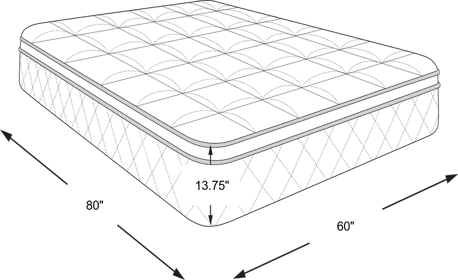Dimension Image. Please refer to the Dimension Tab on this page for dimension details.