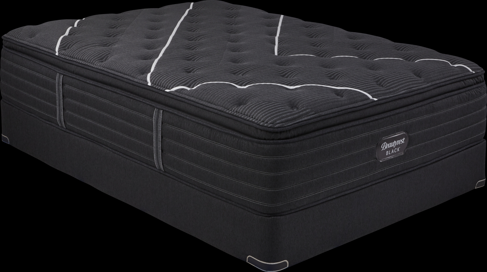 Beautyrest Black C-Class Plush Pillowtop King Mattress Set - Thumbnail - Image 1
