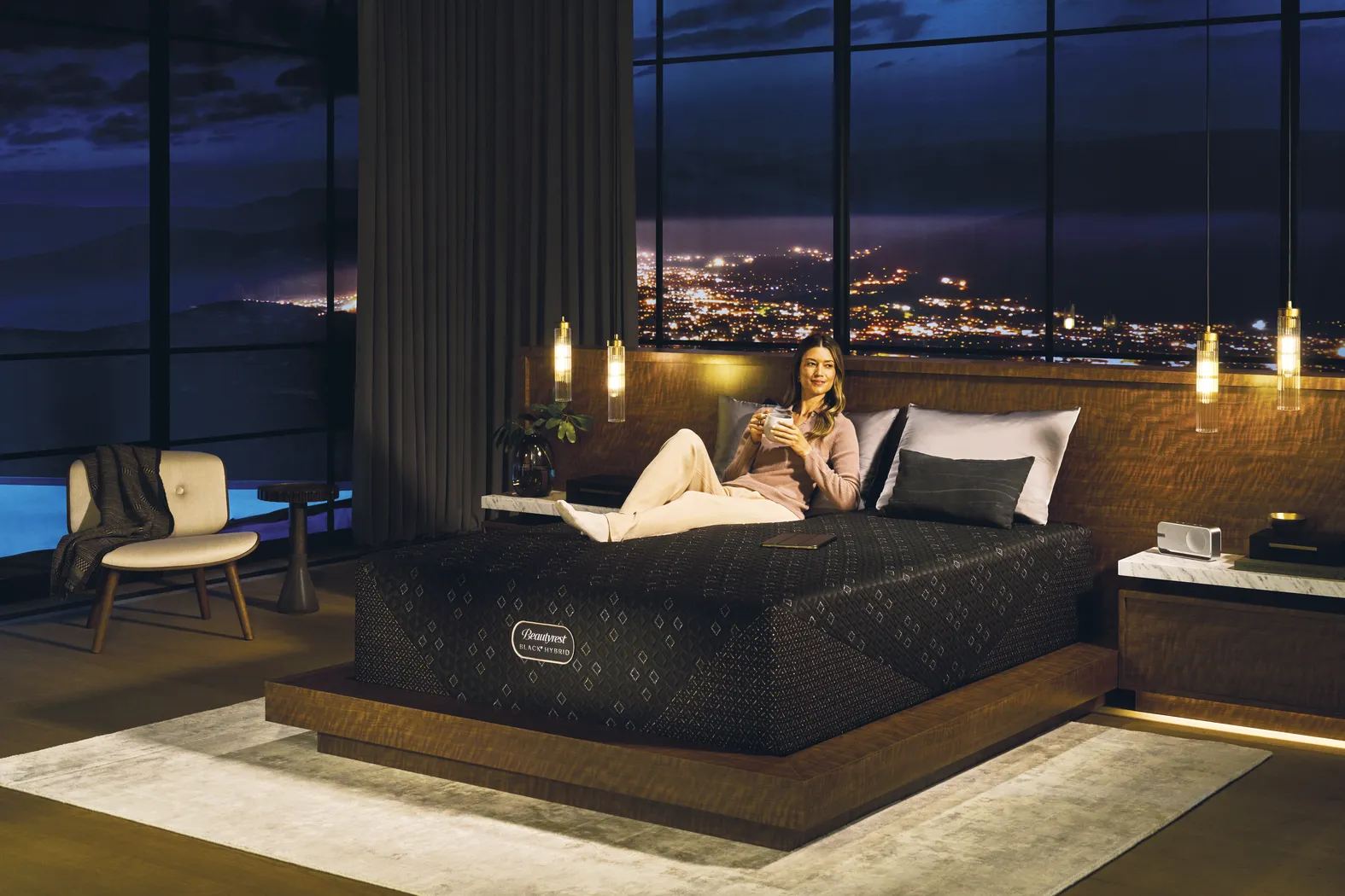 Beautyrest Black Hybrid Series Five XCS Plush Split California King Mattress - Thumbnail - Image 4