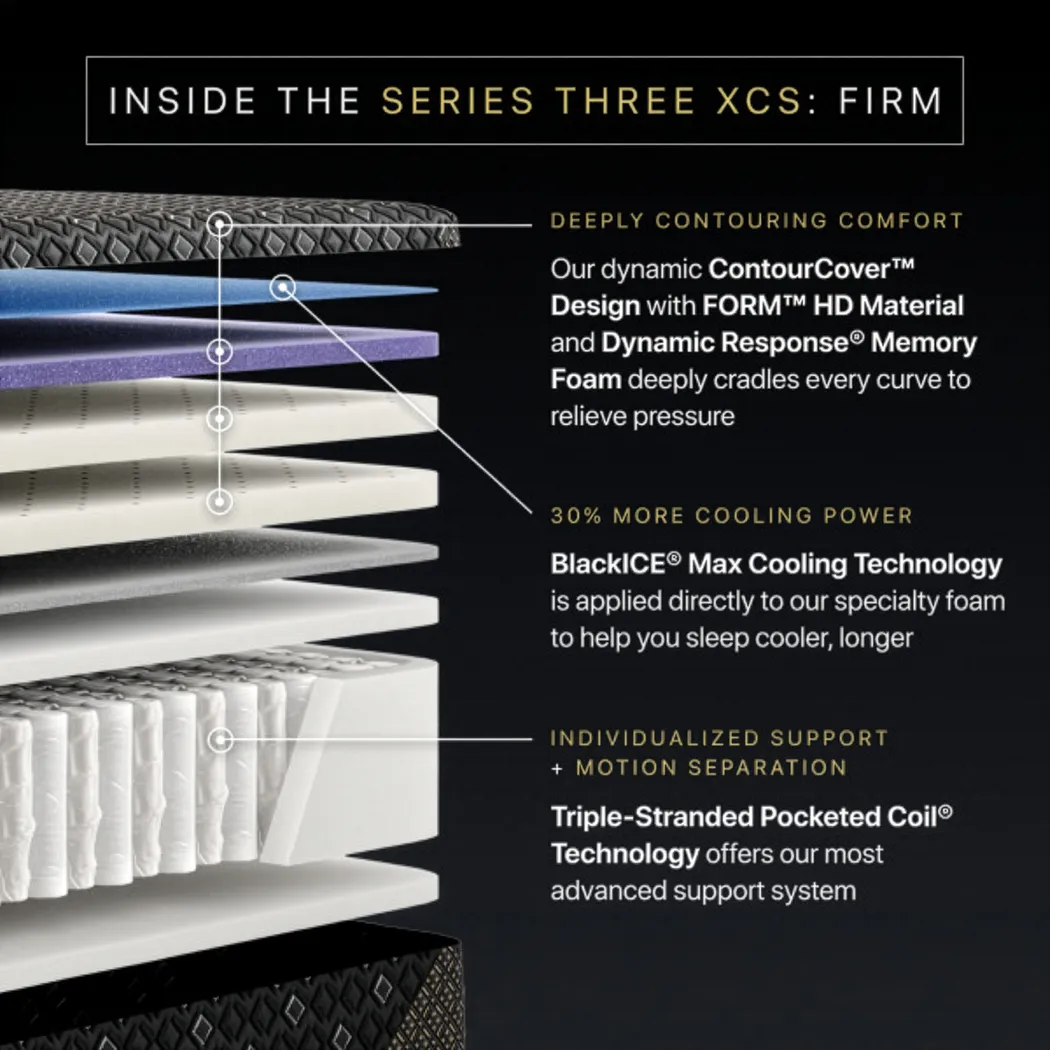 Beautyrest Black Hybrid Series Three XCS Firm Split California King Mattress - Image 6