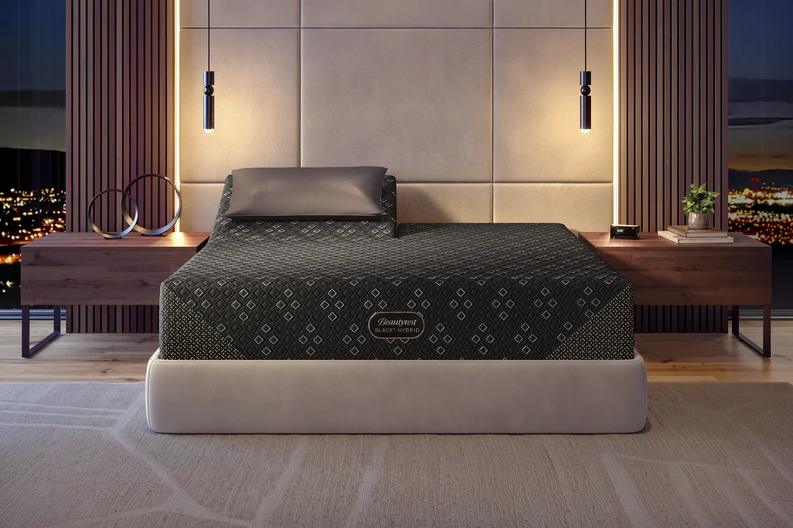 Beautyrest Black Hybrid Series Three XCS Firm Split Head Queen Mattress - Image 5
