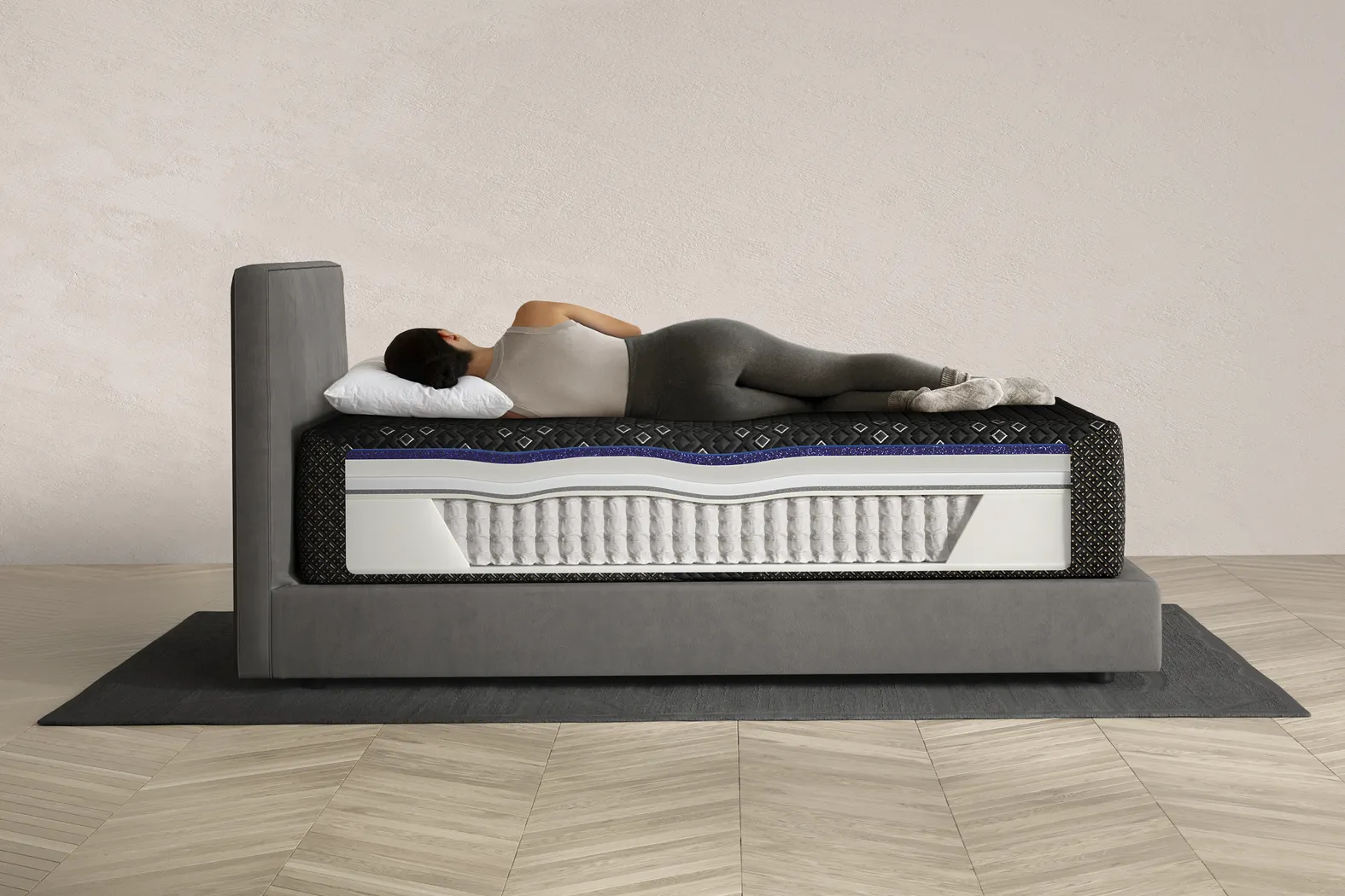 Beautyrest Black Hybrid Series Three XCS Plush Queen Mattress - Image 5