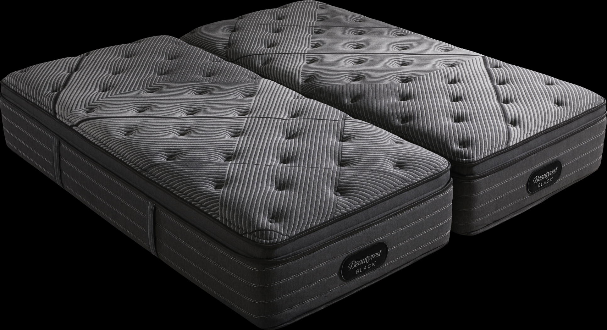 Beautyrest Black L-Class Medium Pillowtop Split King Mattress Pair (2 TWXL) - Thumbnail - Image 1