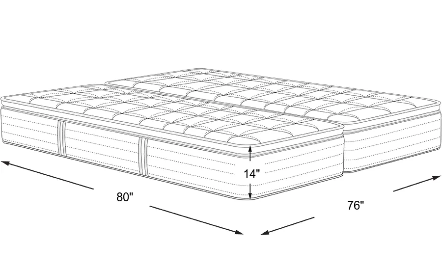 Dimension Image. Please refer to the Dimension Tab on this page for dimension details.