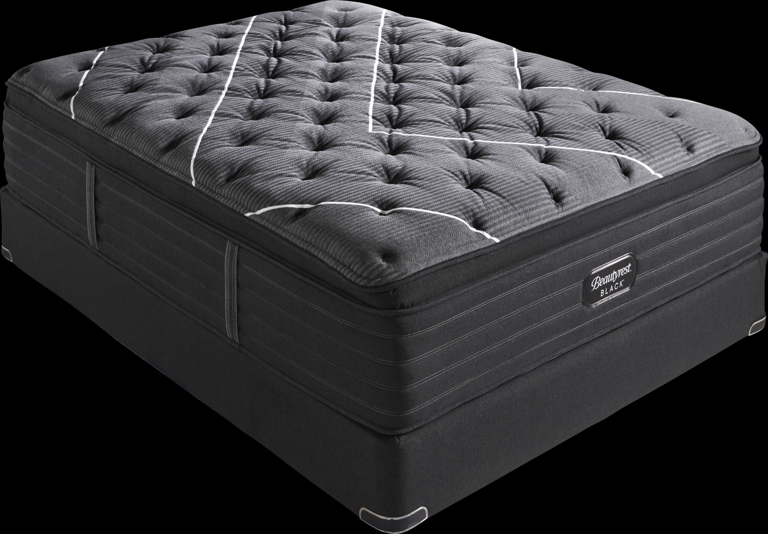 Beautyrest Black Natasha II Low Profile King Mattress Set - Thumbnail - Image 1