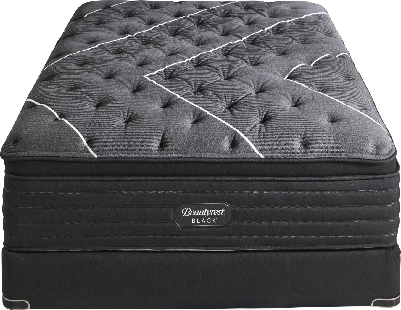 Beautyrest Black Natasha II Low Profile Queen Mattress Set - Thumbnail - Image 2