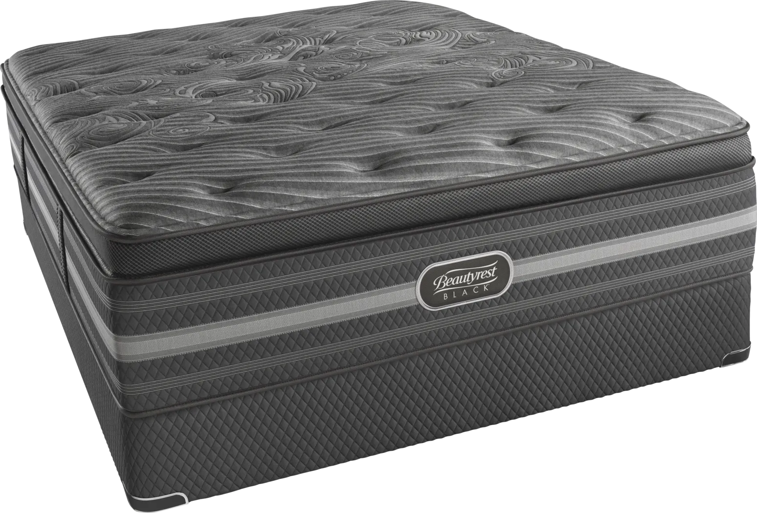 Beautyrest Black Natasha Low Profile King Mattress Set - Thumbnail - Image 1