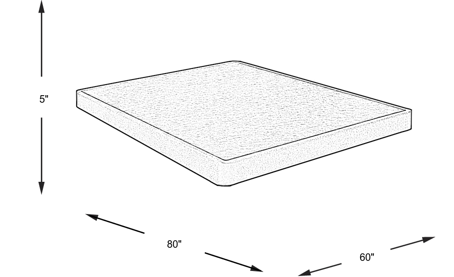 Dimension Image. Please refer to the Dimension Tab on this page for dimension details.