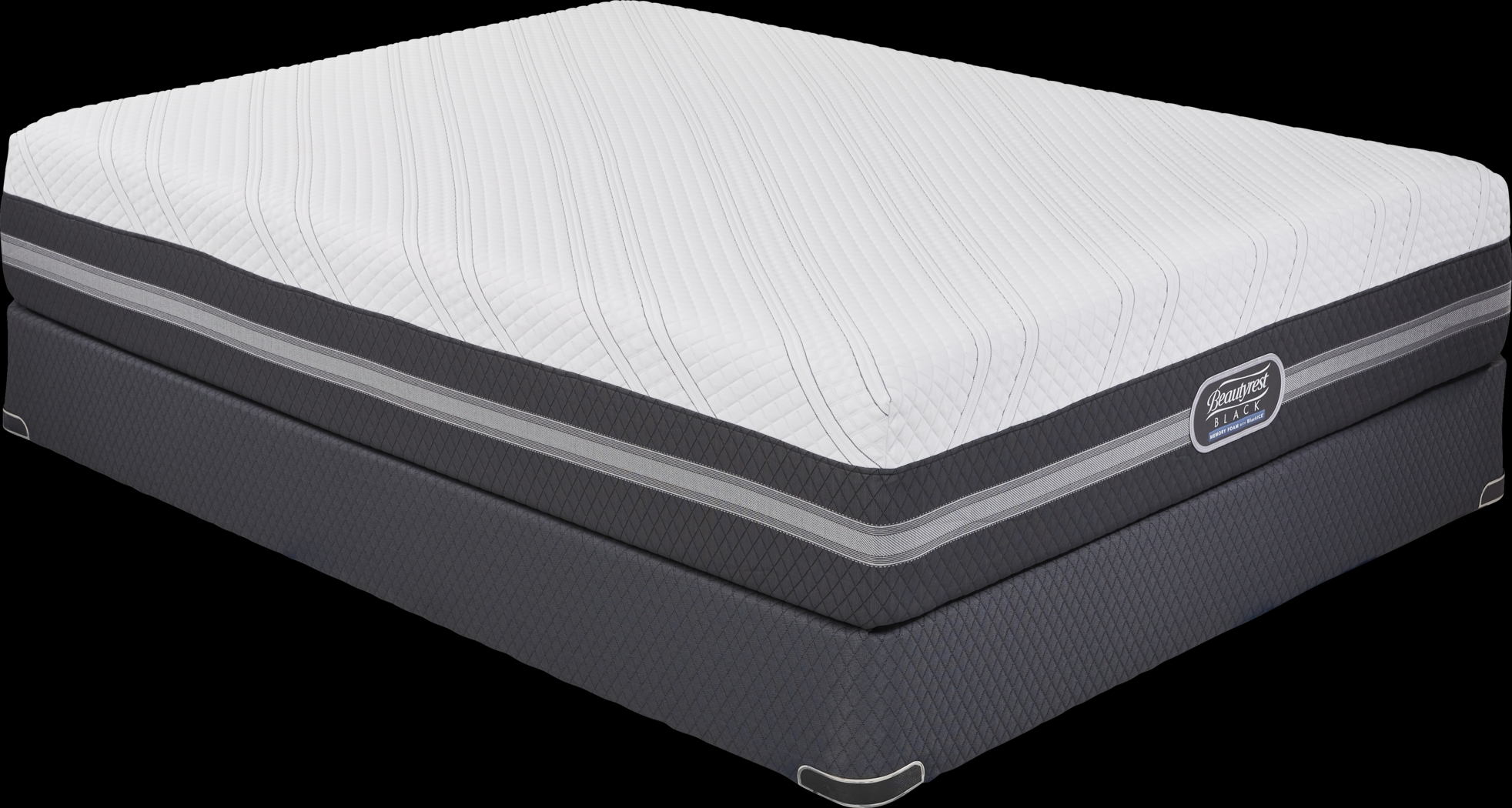 Beautyrest Black Roxanne Queen Mattress Set - Thumbnail - Image 1