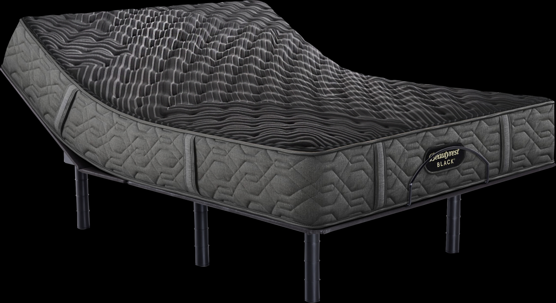 Beautyrest Black Series One Extra Firm Queen Mattress Set with Head Up Only Base - Thumbnail - Image 1