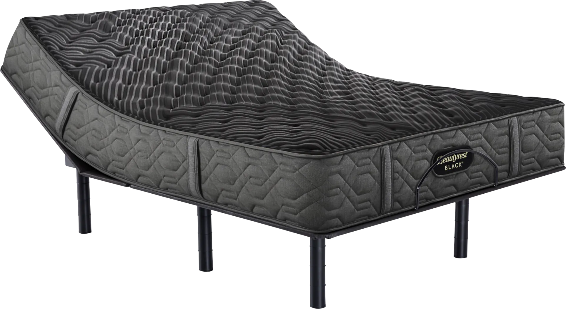 Beautyrest Black Series One Extra Firm Split King Mattress Set with Head Up Only Base - Thumbnail - Image 1