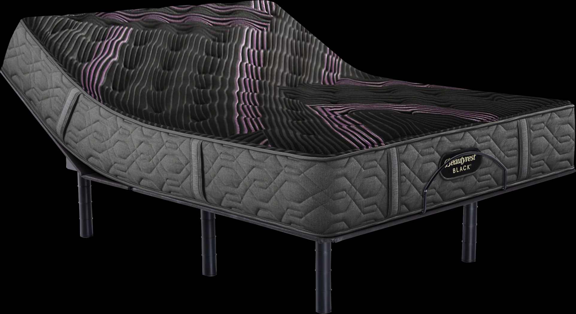 Beautyrest Black Series Two Medium King Mattress Set with Head Up Only Base - Thumbnail - Image 1