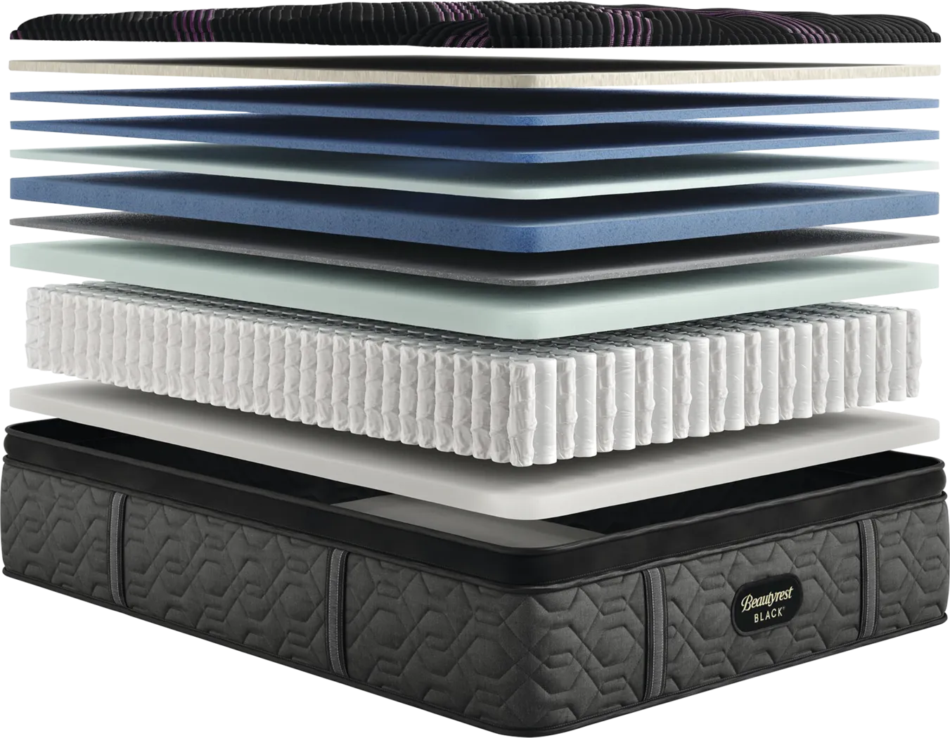 Beautyrest Black Series Two Plush Pillow Top Split King Mattress (2 TWXL) - Thumbnail - Image 3