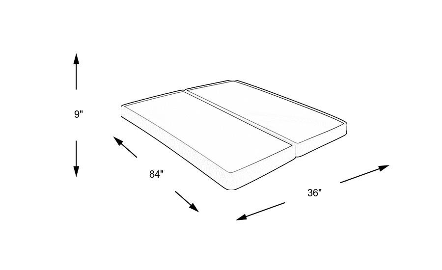 Dimension Image. Please refer to the Dimension Tab on this page for dimension details.