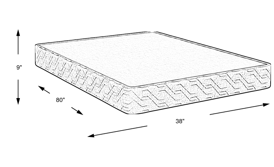 Dimension Image. Please refer to the Dimension Tab on this page for dimension details.