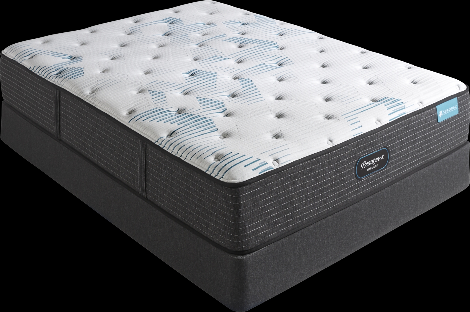Beautyrest Harmony Bayville Low Profile Queen Mattress Set - Thumbnail - Image 1